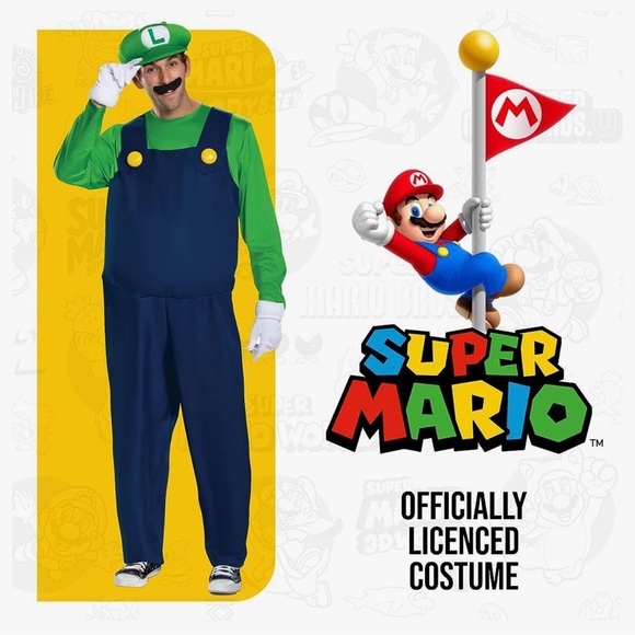 Other Super Mario Luigi Mens Costume Poshmark